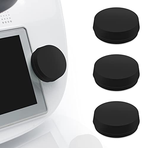 3PCS Silikon Hülle kompatibel mit Thermomix TM6 Schalter, Staubdicht Schutzhülle Zubehör für TM6 Küchenmaschinen Schalter Schutz und Dekor, Schwarz von SkingHong