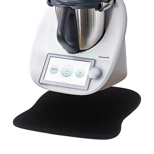 SkingHong Gleitbrett für Thermomix TM6 TM5 TM31 TM Friend - Zubehör Unterlage Anti-Rutsch, Dauerhaft, Schwarz, für Vorwerk Küchenmaschine TM5 TM6 von SkingHong