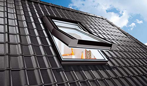 AFG Skylight Premium Dachfenster PVC 114 x 118 mit Eindeckrahmen Schwingfenster von Skylight Premium