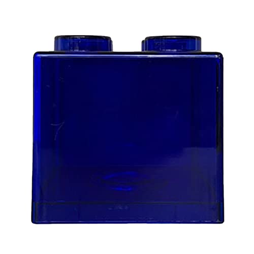 Durchsichtige Spardose, Münzsparbox, Baustein-Design, Rechteckige, Transparente Münzsparbox, Heimdekoration Für Mädchen Und Jungen(Blue 3.5x3.5x3.6in) von Sluffs