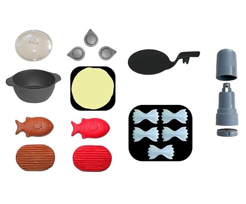 Smoby E19122 Küchenzubehör: Set mit Topf, Fisch, Nudeln, Pfannenwender, etc. von Smoby