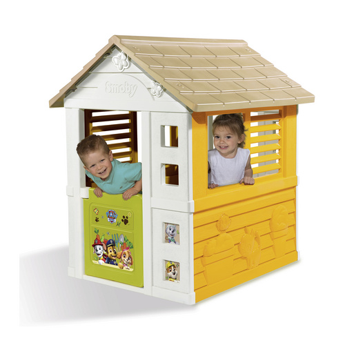 Smoby Spielhaus, BxHxT: 98 x 127 x 110 cm, Kunststoff, natur/gelb - bunt von Smoby