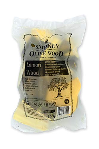 Smokey Olive Wood L5-01-1,5 K Holzknöpfe, Gelb von Smokey Olive Wood