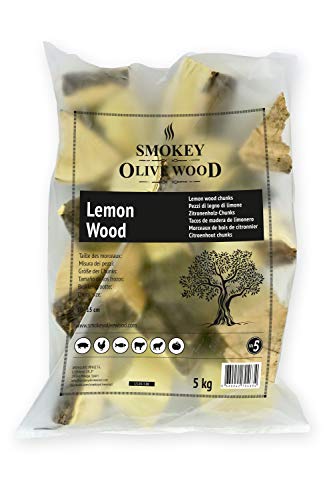 Smokey Olive Wood 5 kg L5-01-5.0K Zitronenholzdübel für Grill und Räucher. Größe 5 bis 10 cm von Smokey Olive Wood