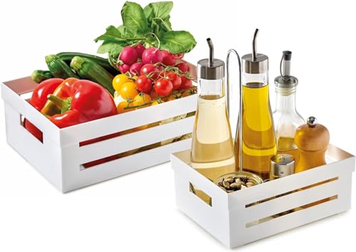 Snips | Set 5 l + 2 l Ordnungsboxen| Aufbewahrungskorb Küche | Schubladen Organizer | Farbe Weiße | Made in Italy | BPA-frei, PS von Snips