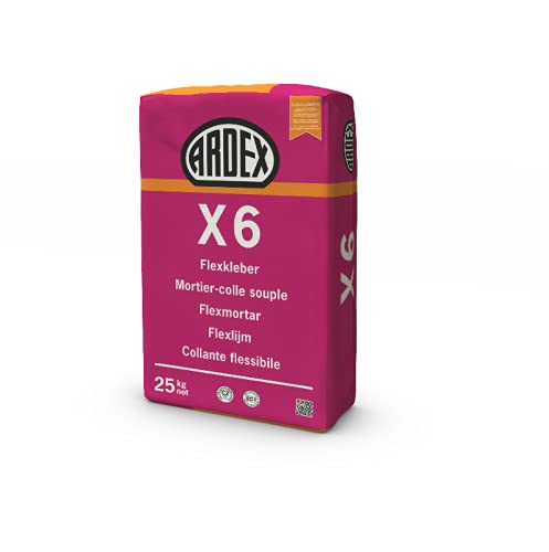Ardex X6 Flexkleber 25 kg Fliesenkleber Innen und Außen Flexmörtel für Stein/Kleber für Naturstein von SoPo