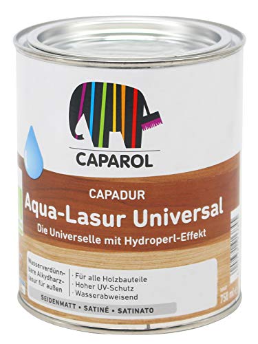 Caparol Capadur Aqua Lasur Universal Acryllasur Holzlasur Universallasur (0,75L, ebenholz) von SoPo