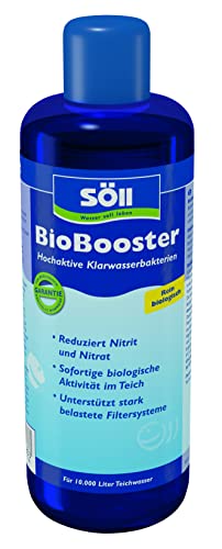 Söll 83698 BioBooster Teichbakterien für klares Wasser rein biologisch 500 ml - hochaktive Klarwasserbakterien reduzieren Nitrit Nitrat im Gartenteich Fischteich Schwimmteich Koiteich von Söll