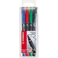 STABILO Folienschreiber OHPen 843/4 M 1mm sortiert 4 St./Pack. von Stabilo