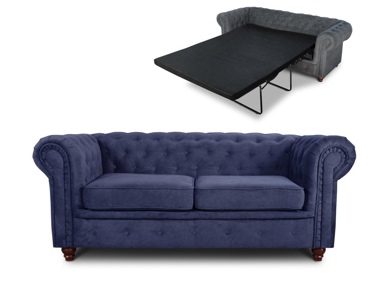 Sofnet Schlafsofa Asti 2 Bis, mit Schlaffunktion, Chesterfield Sofa 2-er, Sofagarnitur, Bettsofa von Sofnet