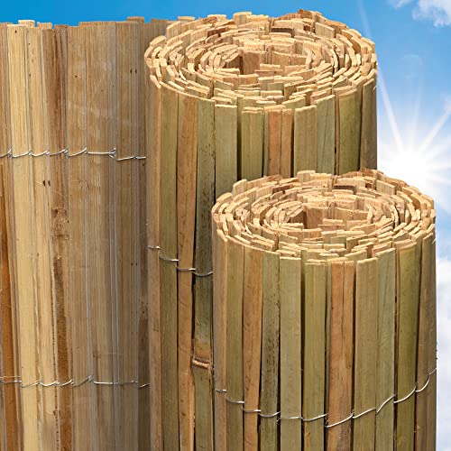 Sol Royal Bambus Sichtschutz SolVision B89 140x300 cm – FSC® Bambusmatte als Wind- & Blickschutz für Garten & Balkon – Robuster Natursichtschutz aus natürlichem Bambus Witterungsbeständig von Sol Royal