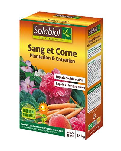 SOLABIOL | SOMIX15G10N | Blut und Horn | Etui 1,5 kg | Schnelle Wirkung (Blut) und langanhaltende Wirkung (Horn) von Solabiol