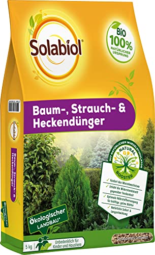 Solabiol Baum-, Strauch & Heckendünger mit Wurzelstimulator und natürlicher Sofort- und Langzeitwirkung, 5 kg Sack von Solabiol