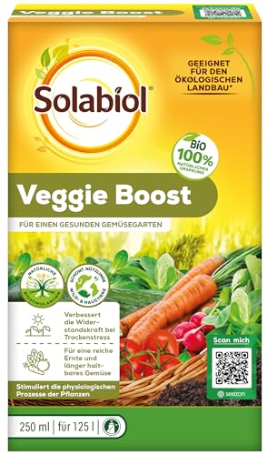 Solabiol Veggie Boost, Biostimulanz aus rein pflanzlichen Extrakten verbessert und reguliert die natürlichen physiologischen Prozesse der Pflanzen, 250 ml Konzentrat von Solabiol