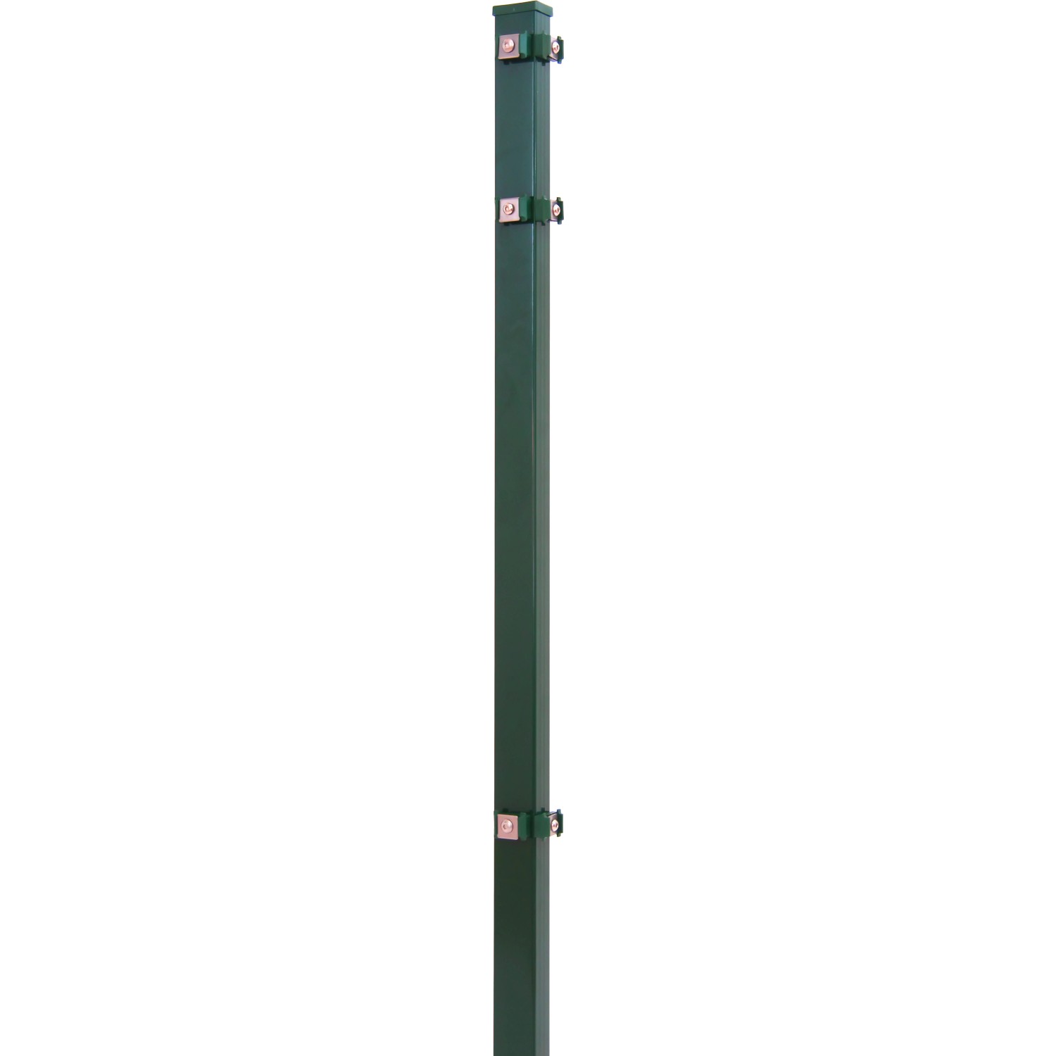 Solid Eckpfosten für Stab- und Doppelstabmatten Stahl Grün 175 x 4 x 4 cm von Solid