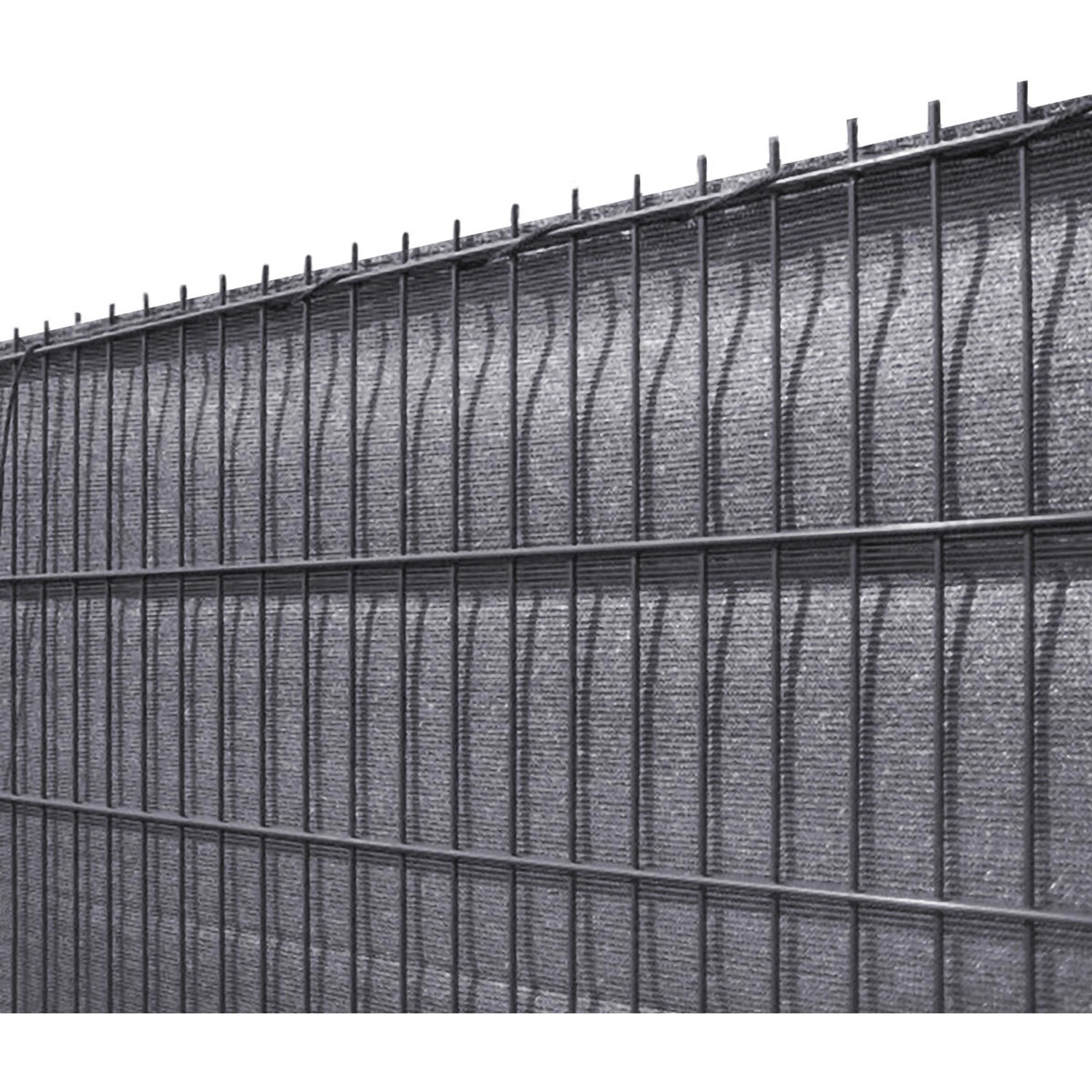 Solid Sichtschutzblende Anthrazit Grobe Struktur aus HDPE 100 cm x 500 cm von Solid