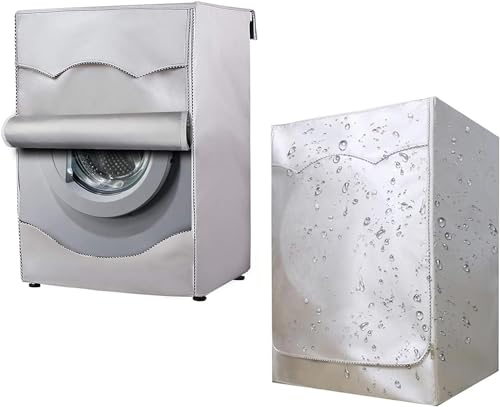 Bezug für Wäschetrockner, wasserdicht, Staubschutz, für Waschmaschine, silberfarben (Größe : XL (58-65 cm) von Solomi