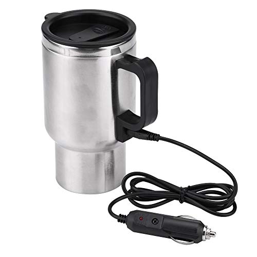 Autoheizungsbecher – Auto-Wasserkocher, elektrischer Heizbecher aus Edelstahl für Teewasser, Kaffee, 450 ml, 12 V von Solomi