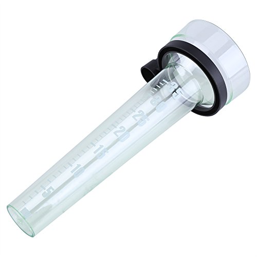 Solomi Regenmesser ersatzglas,Kunststoff Genaue Messung 35mm Kapazität Regenmesser Rohr für Garten Outdoor Yard von Solomi