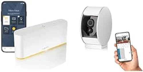 Somfy 1870595 - Tahoma Switch | intelligente Smart Home - Zentrale + Somfy 2401507 - Innenkamera | Motorisierte Blende | Bewegungsmelder & Nachtsicht | Lautsprecher & Mikrofon von Somfy