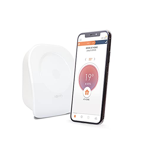 Somfy 1870774 – Thermostat mit Kabel V2 | für Heizung oder Kessel einzeln | Trockenkontakt | kompatibel mit Amazon Alexa, Google Assistant & Tahoma von Somfy