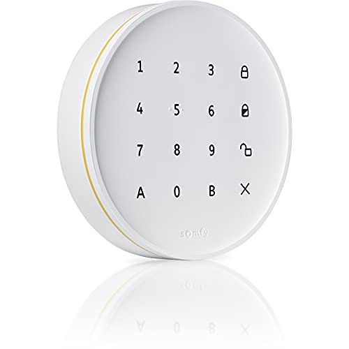 Somfy 1875257 - Codetaster für die Alarmanlage Somfy Protect | Schlichtes und elegantes Design in weiß | Einfache Installation von Somfy