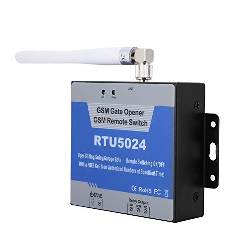 Toröffner GSM Opener Garagentor, GSM-Zugangskontrolle Tür Tor Opener Remote, SMS Steuerung Aus-Schalter (RTU5024) von Sonew