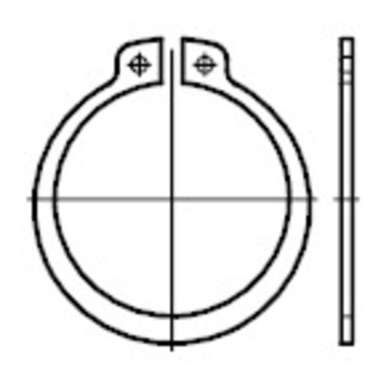 Sicherungsringe für Wellen, DIN 471 Edelstahl 1.4122  16x 1 von Sonstige