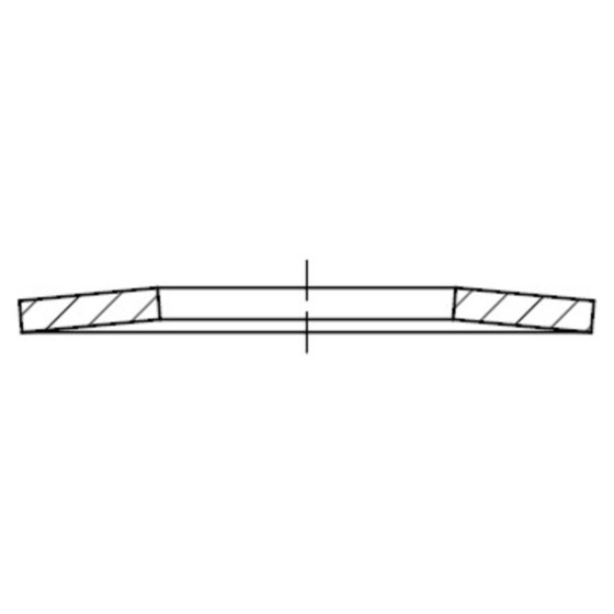 Tellerfedern, DIN 2093 Federstahl 50 x 25,4 x 2mm von Sonstige