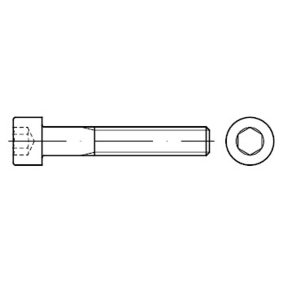 Zylinderschraube mit Innensechskant ISO 4762 Stahl 12.9 M39 x 220mm von Sonstige