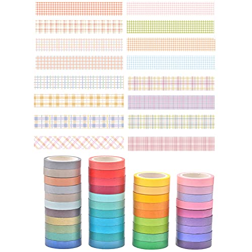 Washi Tape Kinder Sonwah 40 Rollen Washi Tape Set Klebeband Bunt Masking Tape für Bullet Journal Scrapbook Zubehör Dekoratives Klebeband für Kinder von Sonwaha