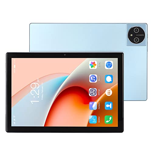 Sorandy 10,1-Zoll-Tablet, FHD-Octa-Core-CPU, 8 GB RAM, 256 GB ROM-Speicher, 5G WiFi 4G LTE-Tablet mit BT-Tastatur, Dual-Kamera-Gaming-Tablet für Android 12.0, 7000-mAh-Akku, Blau (EU-Stecker) von Sorandy