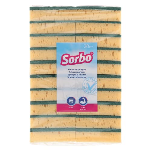 Sorbo Scouring Pads, viscose, Yellow, Medium von Sorbo
