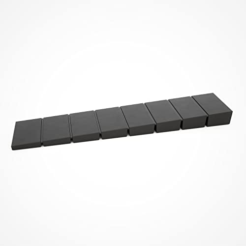 100 x sossai® Möbelkeile MKB-100 | Unterlegkeile/Ausgleichskeile aus Kunststoff mit integrierten Soll-Bruchstellen | Farbe: Schwarz von Sossai