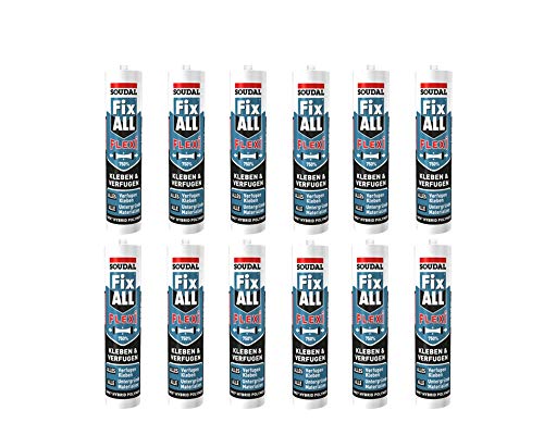 12x Soudal Fix ALL Flexi, Universalkleber, 290ml, braun von Soudal