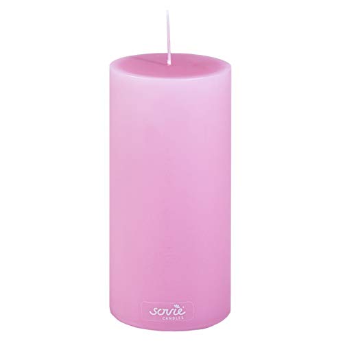 Sovie Candles Stumpenkerze | Dochtkerze Kerze Blockkerze | 1 Flachkopfkerze in Violett(Ø70mm x 150mm) von Sovie Candles