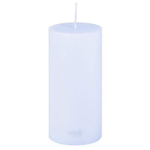 Sovie Candles Stumpenkerze | Hochzeit Taufe Kommunion Blockkerze | 1 Flachkopfkerze in Hellblau (Ø70mm x 150mm) von Sovie Candles