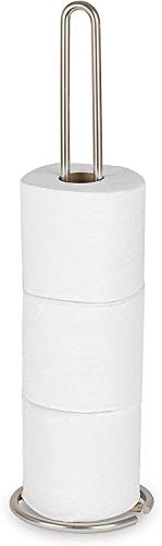 Spectrum Diversified Euro Tissue Reserve Papier Toilettenhalter Hält reguläre & Jumbo Rollen Moderne Badezimmer Befestigung Satin Nickel von Spectrum Diversified