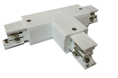 3-Phasen Stromschiene T-Verbinder links 1 Powergear schwarz weiß (weiß) von SpectrumLED