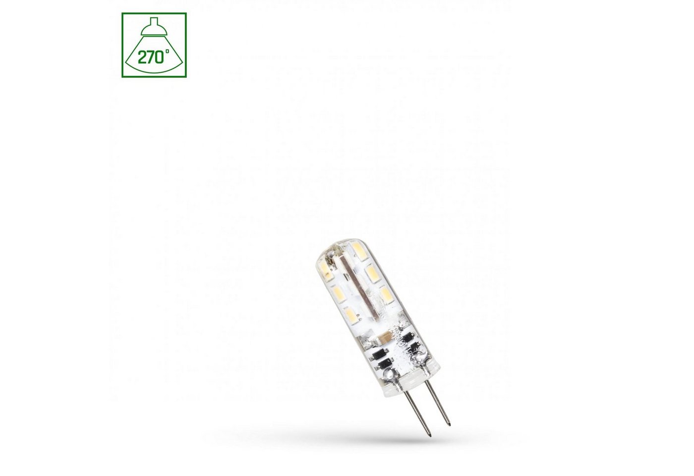 SpectrumLED LED-Leuchtmittel LED G4 1,5W = 15W Stiftsockellamp 110lm 12V 270° Kaltweiß 6000K, G4, Kaltweiß von SpectrumLED