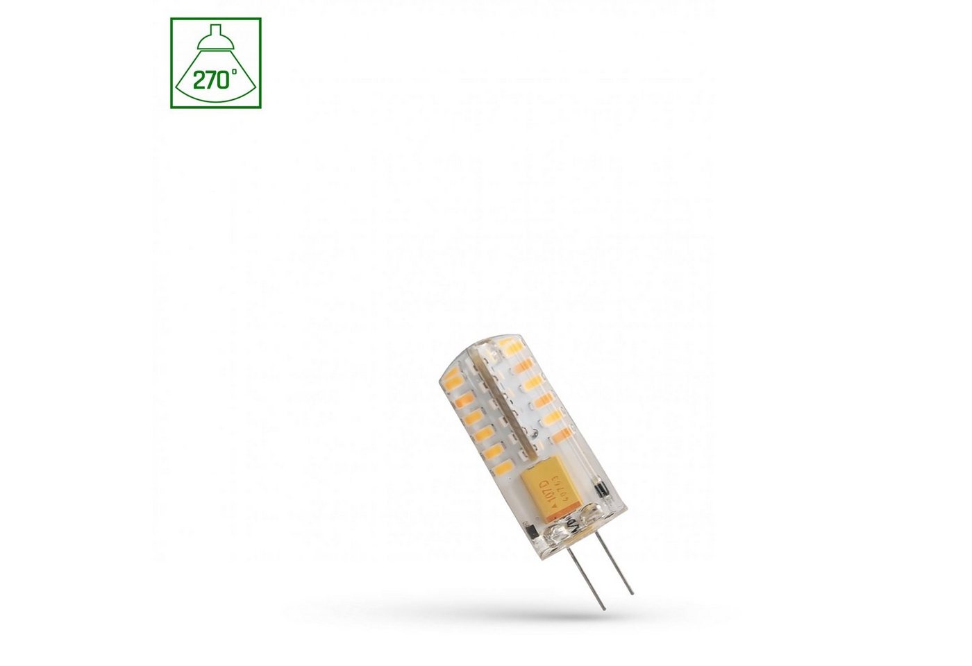 SpectrumLED LED-Leuchtmittel LED G4 2W = 18W Stiftsockellampe 175lm 12V 270° Kaltweiß 6000K, G4 von SpectrumLED