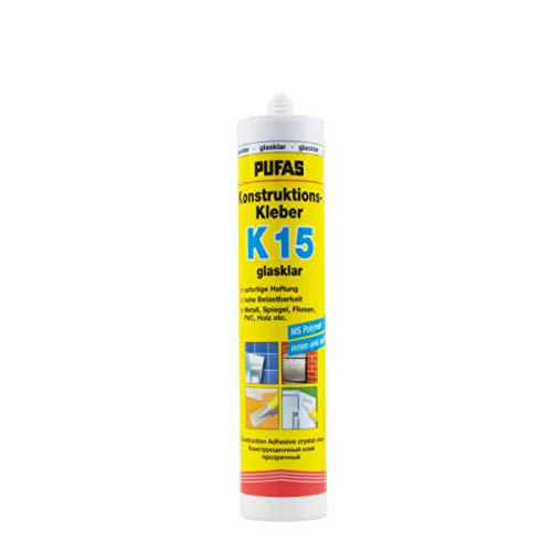 Pufas Konstruktions-Kleber K 15 Montagekleber Spiegelkleber Kraftkleber 310ml von Spektrum-Farbe