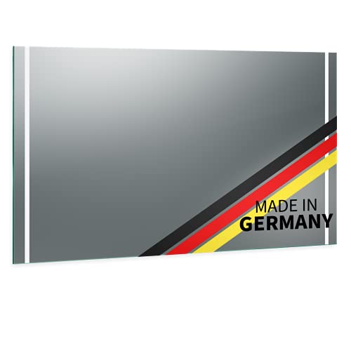 Spiegel ID Viela: LED Badspiegel mit Beleuchtung 40x60cm (Breite x Höhe) - nach Wunsch anpassen - Made in Germany - Beleuchtung: Links rechts - Lichtfarbe: neutralweiß von Spiegel ID dein.Spiegel.online