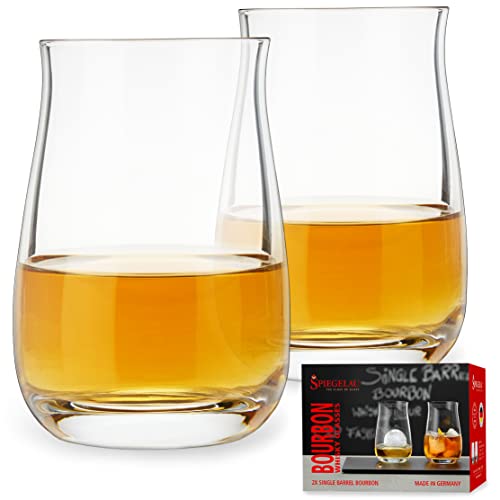 Spiegelau 2-teiliges Single Barrel Bourbon Whiskyglas-Set, Whiskygläser, 380 ml, Special Glasses, 4460166 von Spiegelau