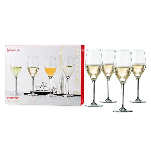 Spiegelau & Nachtmann, 4-teiliges Prosecco-Set, Kristallglas, 270 ml, Special Glasses, 4400275 von Spiegelau
