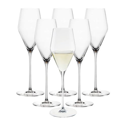 Spiegelau & Nachtmann, 6-teiliges Champagnerglas-Set, Kristallglas, 250 ml, Definition, 1350129 von Spiegelau & Nachtmann