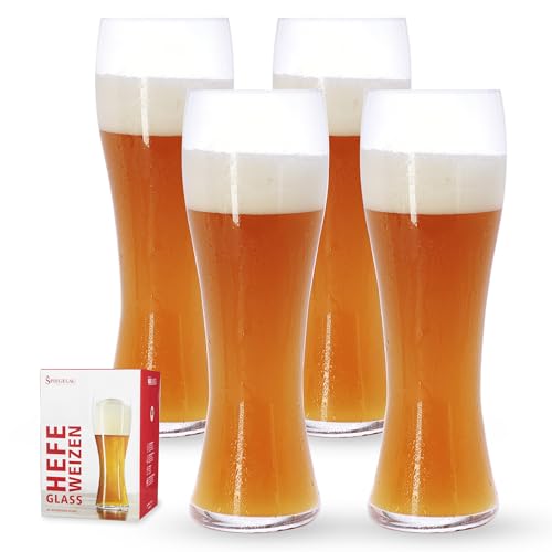 Spiegelau & Nachtmann, 4-teiliges Hefeweizenglas-Set, Kristallglas, 4991975, Beer Classics von Spiegelau