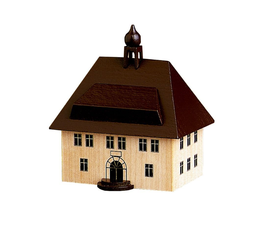 Spielwarenmacher Günther e.K. Weihnachtsfigur Miniaturhaus Seiffener Rathaus HxBxT 8x6,5x5cm NEU, Holzsteine zum bauen oder basteln geeignet von Spielwarenmacher Günther e.K.
