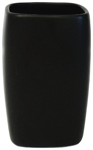 Spirella Zahnputzbecher Zahnbürstenhalter Retro 7x11 cm Schwarz matt von Spirella