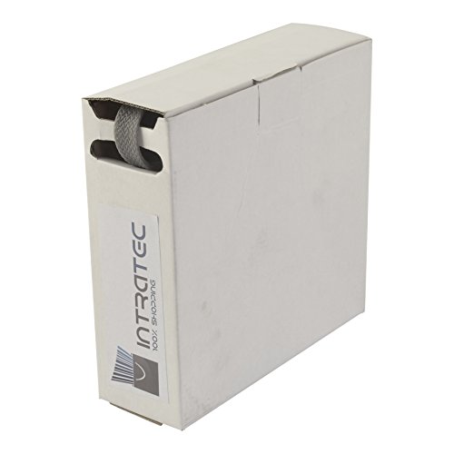 Kabelschlauch Gewebeschlauch in Spenderbox, Grau, 10-21,0mm Durchmesser, Länge 6m für eine flexible Kabelsortierung & Kabelschutz von Spitzenspannung Elektrotechnik